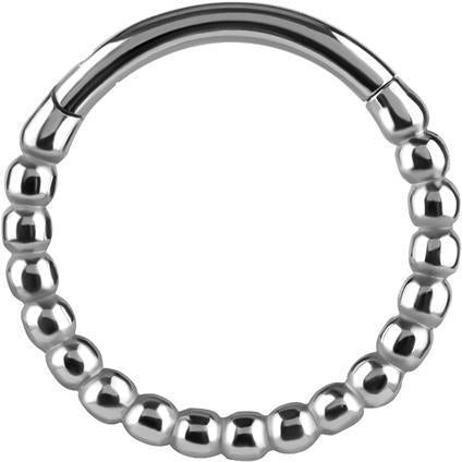 Nickelfree Clicker Ring mit Draht Design (1.2mm)