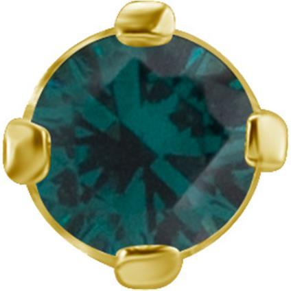 Rundes Gold Attachment mit Premium Zirconia