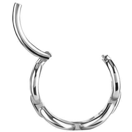 Nickelfree Clicker Ring mit Ketten Design (1.2mm)