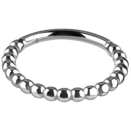 Nickelfree Clicker Ring mit Draht Design (1.2mm)