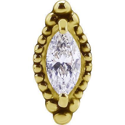 Gold Attachment EYE mit Premium Zirconia