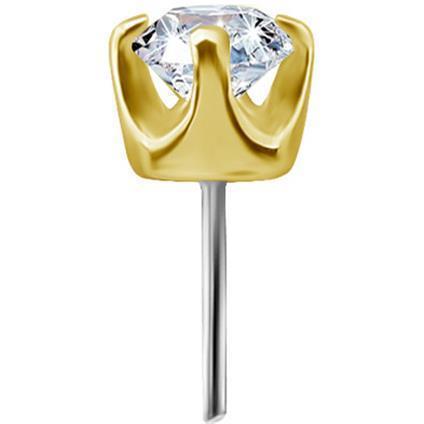 TL Gold Attachment mit Lab Created Diamonds (Prong Setting)