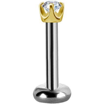 TL Gold Attachment mit Lab Created Diamonds (Prong Setting)