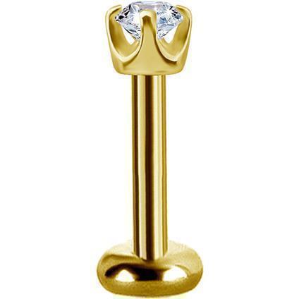 Gold Attachment mit Lab Created Diamonds