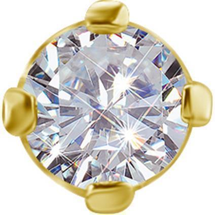 Gold Attachment mit Lab Created Diamonds