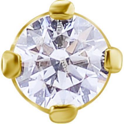 TL Gold Attachment CLEAR mit Swarovski® Zirconia