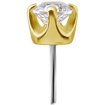 TL Gold Attachment CLEAR mit Swarovski® Zirconia