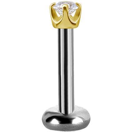 TL Gold Attachment CLEAR mit Swarovski® Zirconia