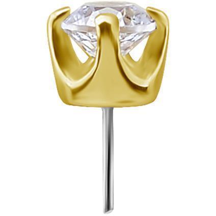 TL Gold Attachment CLEAR mit Swarovski® Zirconia