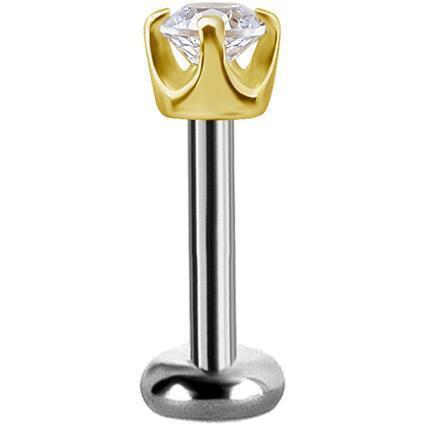 TL Gold Attachment CLEAR mit Swarovski® Zirconia