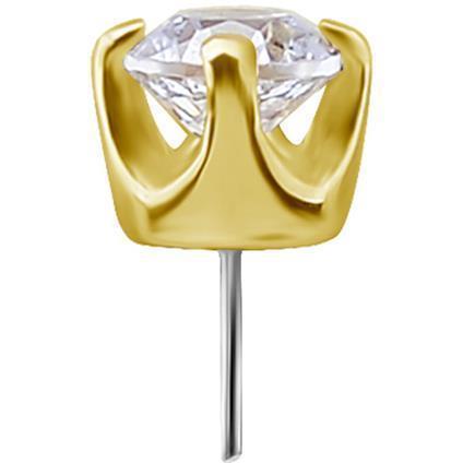 TL Gold Attachment CLEAR mit Swarovski® Zirconia