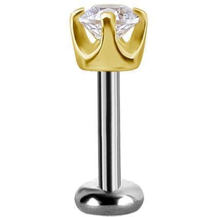 TL Gold Attachment CLEAR mit Swarovski® Zirconia