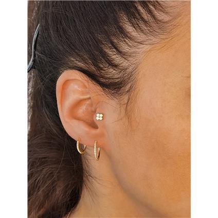 Gold Attachment SQUARE mit Premium Zirconia