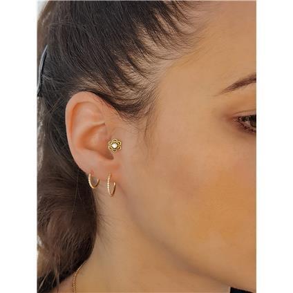 Gold Attachment MANDALA mit Premium Zirconia