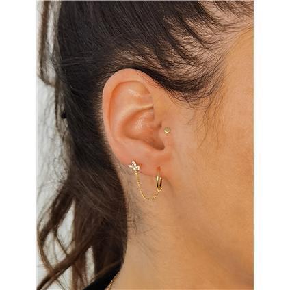 TL Gold Attachment 3-Gems mit Kette und Premium Zirconia