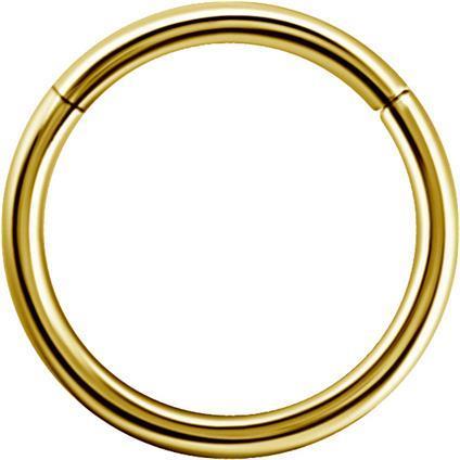 Gold Conch Clicker Ring (1.2mm)