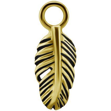 Gold Charm Feder für Clicker Ring