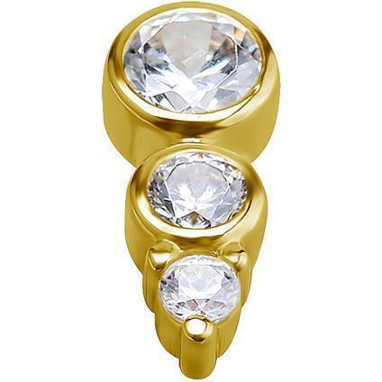 Gold Attachment ROW mit Premium Zirconia