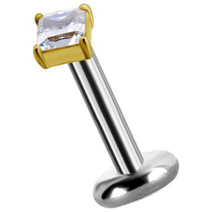 TL Gold Attachment PRINCESS CUT mit Premium Zirconia