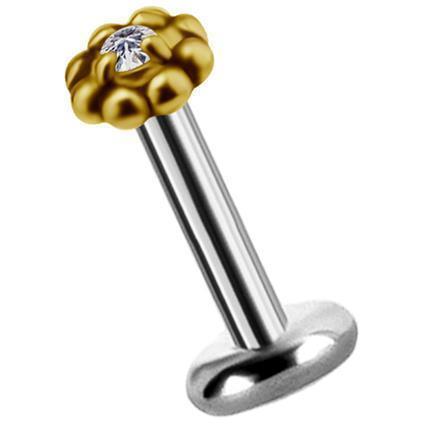 TL Gold Attachment FLOWER mit Premium Zirconia