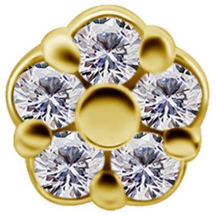 TL Gold Attachment BLOSSOM mit Premium Zirconia