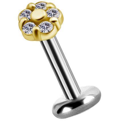 TL Gold Attachment BLOSSOM mit Premium Zirconia