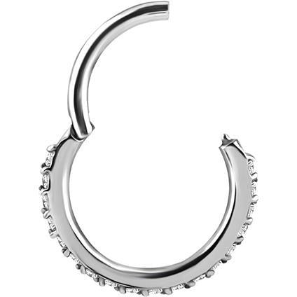 Nickelfree Segment Ring mit Premium Zirconia, 1.0x8mm (18GA)