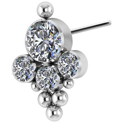 TL Titan Attachment 4 CLUSTER mit Premium Zirconia