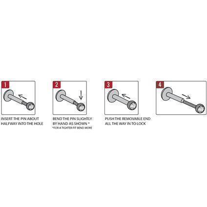 0,8mm TL Micro Barbell Titan Pin für Threadless Attachment mit Barbell